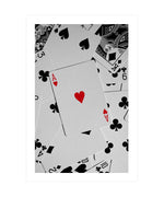 Ace of Hearts Poster, Playing Cards Wall Art