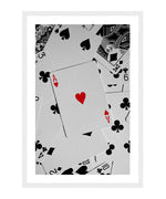 Ace of Hearts Poster, Playing Cards Wall Art