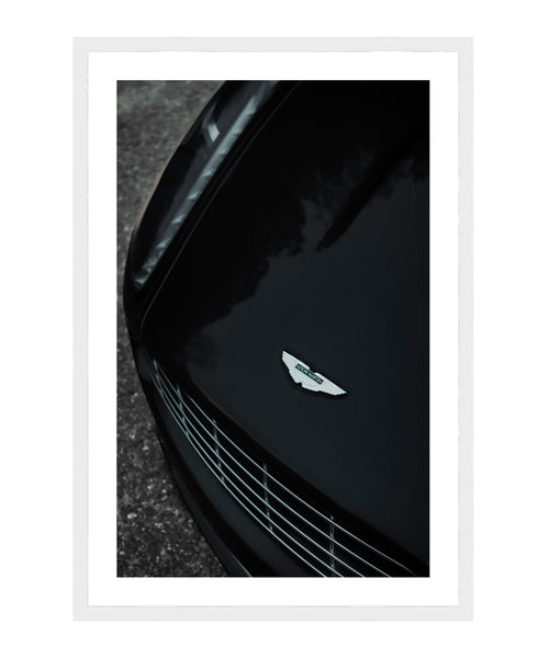 Aston Martin Poster, Aston Martin Black and White, Car Wall Art