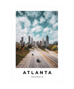 Atlanta Georgia City Poster, City Skyline Wall Decor, Cityscape Wall Art