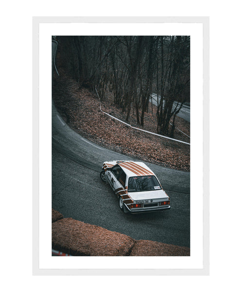 BMW E30 M3 Poster, Vintage Photography, Classic Car Wall Art