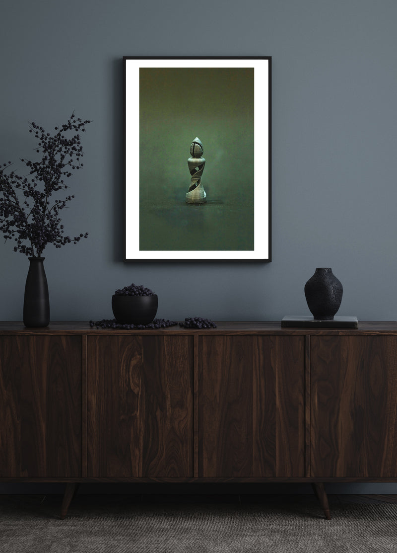 Bishop Chess Piece Poster, Chess Wall Art