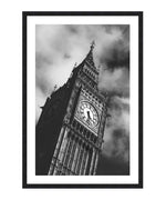 Big Ben Black and White Poster, Big Ben Black and White Poster Wall Art