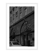 Gucci Building Black and White Poster, Fashion Photography Wall Art, Black and White Print