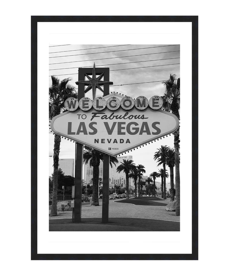 Welcome to Fabulous Las Vegas Black and White Poster, Las Vegas Black and White Poster Wall Art, Las Vegas Black and White Poster Print