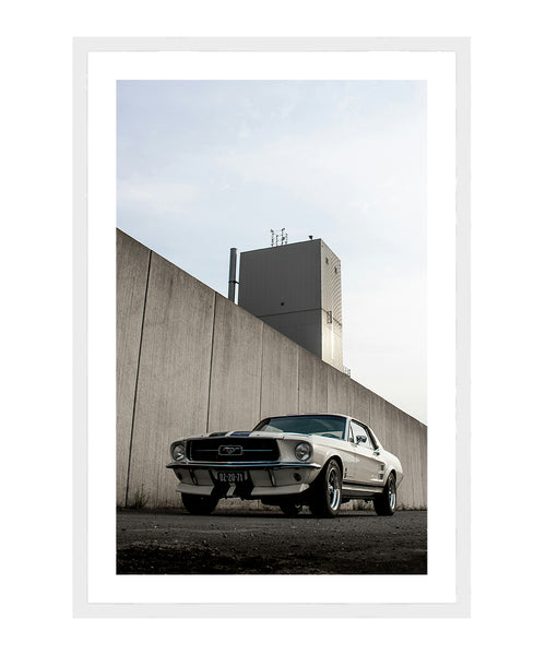 Boss 429 Mustang Poster, Vintage Photography, Classic Car Wall Art