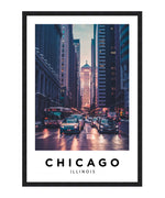 Chicago, Illinois USA Poster, City Wall Art