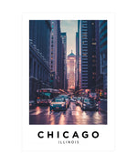 Chicago, Illinois USA Poster, City Wall Art