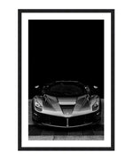 Black Ferrari LaFerrari Poster, Sports Car Wall Art, Car Wall Decor