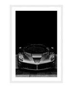 Black Ferrari LaFerrari Poster, Sports Car Wall Art, Car Wall Decor
