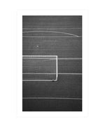 Football Field Poster, Sports Wall Art, Black and White Print