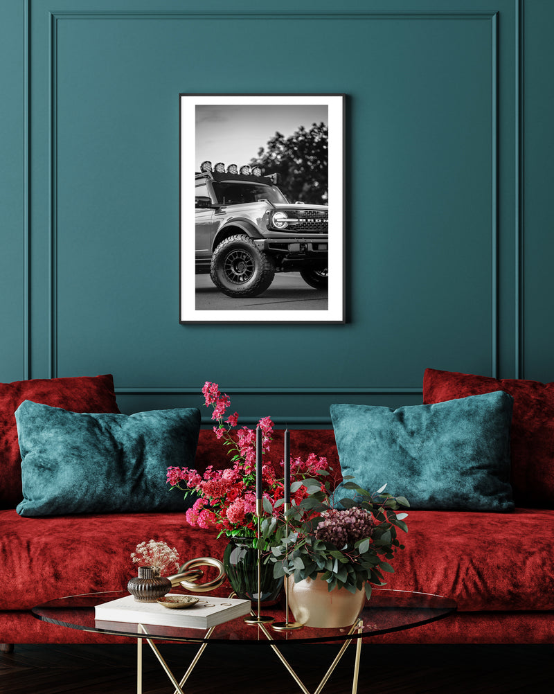 Ford Bronco Raptor Poster, Bronco Wall Art, Ford Decor Print