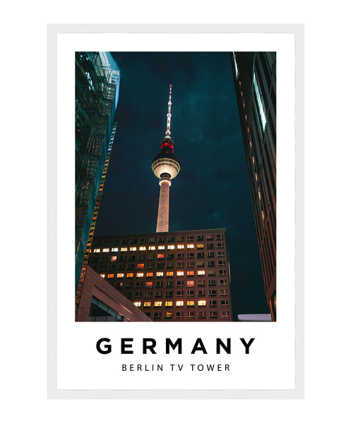 Germany Berlin Tower Poster, City Wall Art