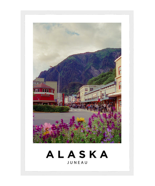 Juneau Alaska Poster, Cityscape Wall Art