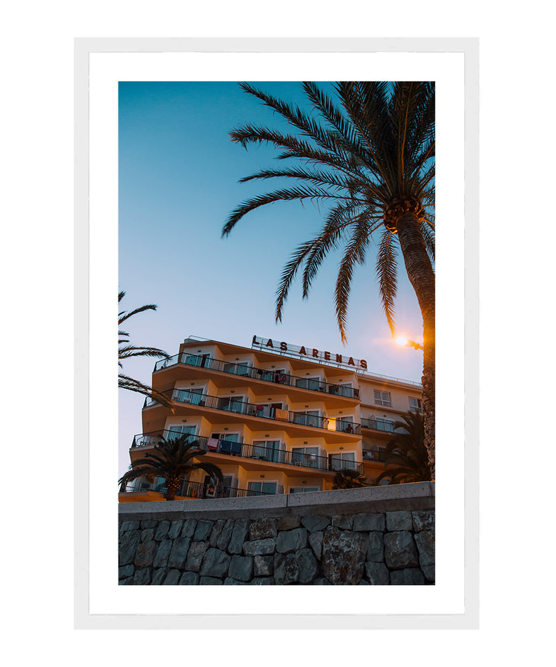 Las Arenas Hotel Poster, Beach Hotel Poster, Vintage Travel Decor