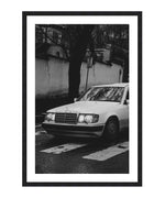 Mercedes-Benz Poster, Car Wall Art, Black and White Print
