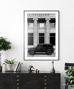 Mercedes G Wagon Poster, Car Wall Art, Black and White Wall Decor