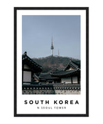 N Seoul Tower South Korea Poster, City Wall Art