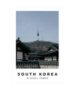 N Seoul Tower South Korea Poster, City Wall Art