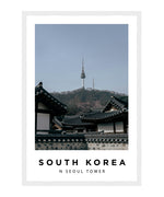 N Seoul Tower South Korea Poster, City Wall Art