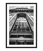 Old Republic Building Black and White Poster, Fashion Wall Art
