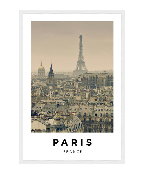 Paris France Poster, Cityscape Wall Art