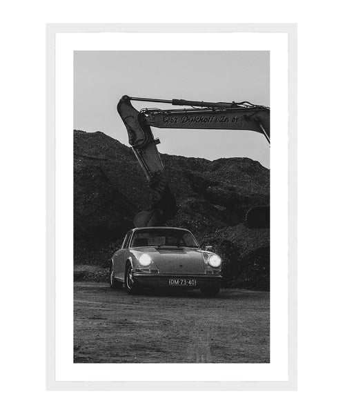 Porsche 911 Poster, Vintage Photography, Classic Car Wall Art