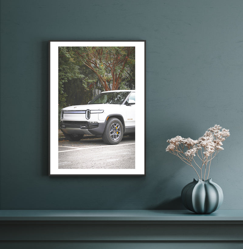 Rivian R1S Poster, Sports Car Wall Art, Car Wall Decor