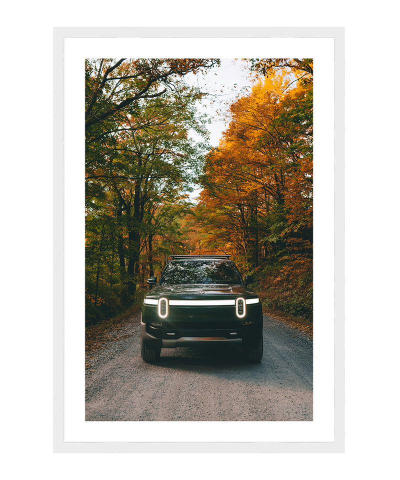 Rivian R1T Poster, Sports Car Wall Art, Car Wall Decor