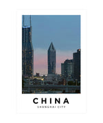 Shanghai City China Poster, City Wall Art