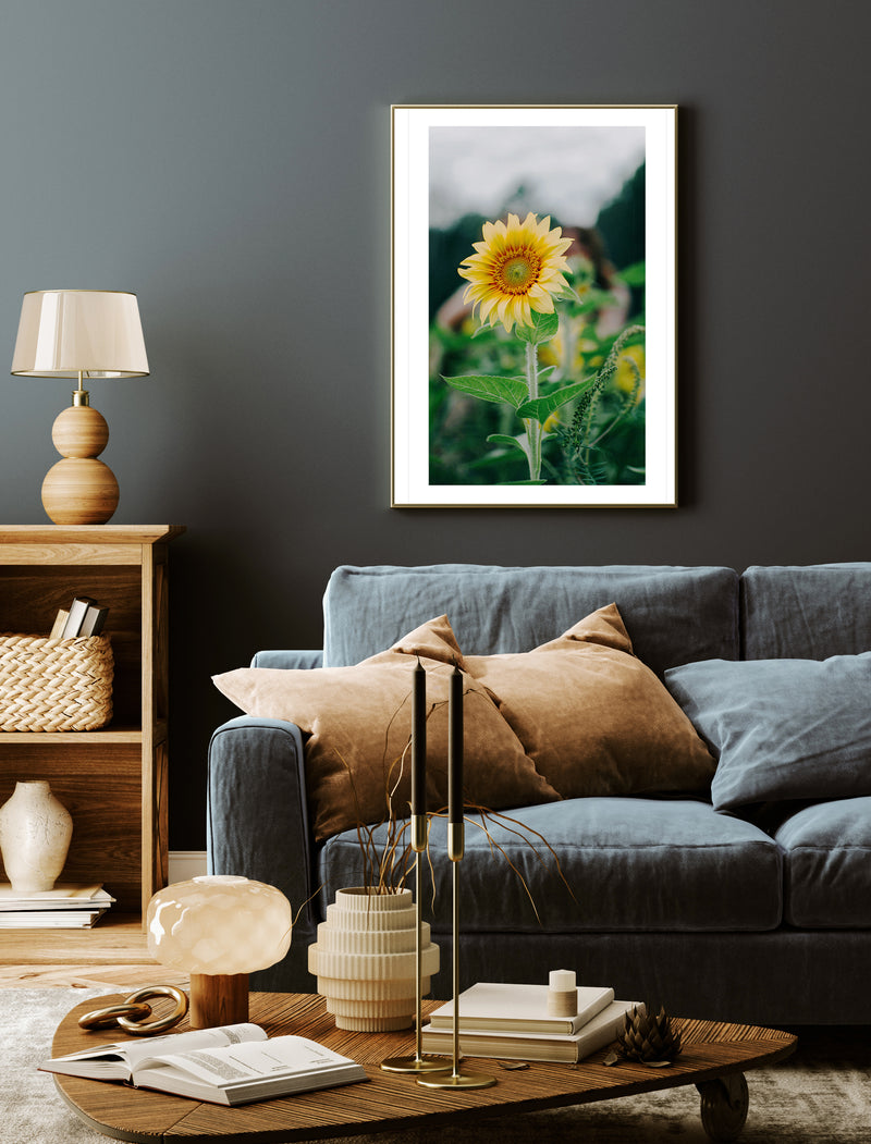 Sunflower Poster, Floral Wall Art, Flower Decor Print