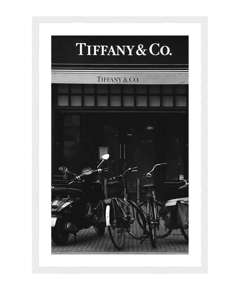 Tiffany Black and White Poster, Fashion Wall Art