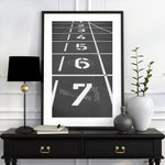 Track and Field Poster, Sports Wall Art, Black and White Print