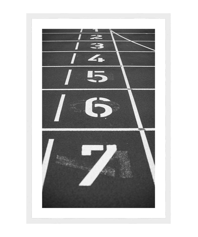 Track and Field Poster, Sports Wall Art, Black and White Print