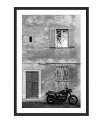 Triumph Motorcycle Poster, Motorcycle Wall Art, Black and White Print