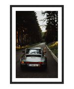 Vintage Carrera Porsche Poster, Car Wall Art, Roadtrip Print