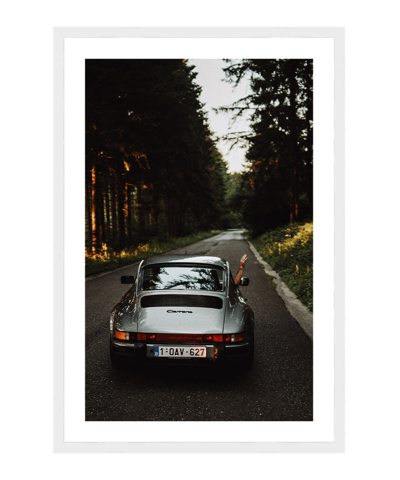 Retro Porsche 911 Classic Car Wall Art/ Poster/ Print, Wall Decor