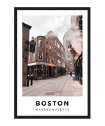 Boston Street Poster, Boston Wall Art, Boston Photograph Print