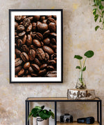 Roasted Coffee Beans Poster, Coffee Wall Art