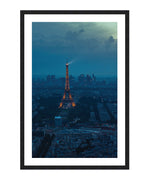 Eiffel Tower at Dusk Poster, Paris Wall Art, France Travel Wall Decor