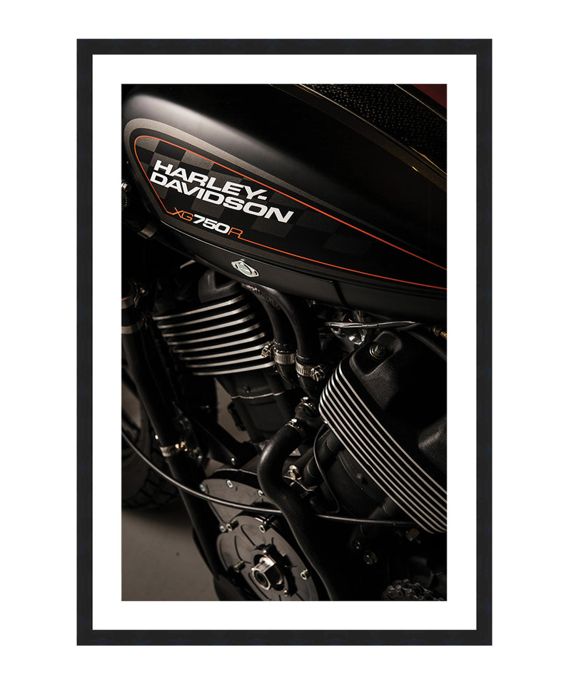 Harley Davidson XG750R Engine Poster, Motorcycle Wall Art, Race Bike Wall Decor