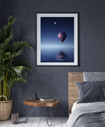 Dreamy Hot Air Balloon Poster, Kids Wall Art