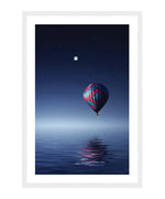 Dreamy Hot Air Balloon Poster, Kids Wall Art