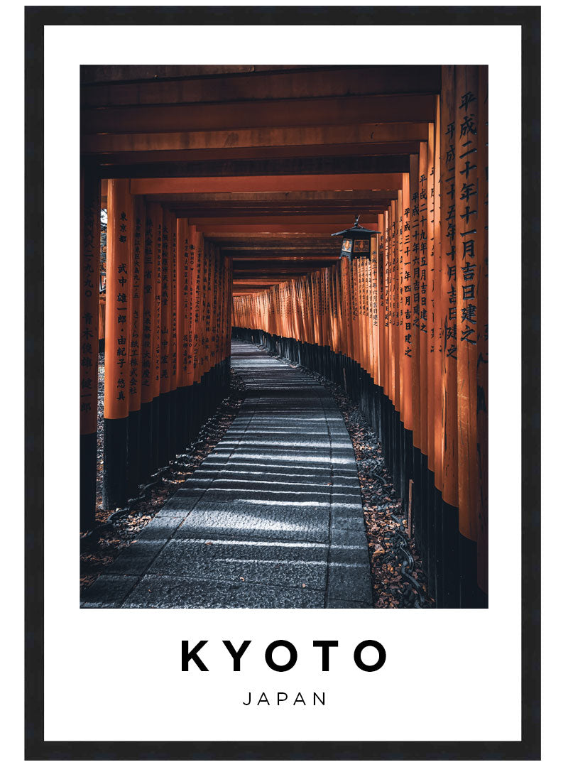 Kyoto Japan Fushimi Inari Poster, Japanese Wall Art, Japan Travel Photograph Print