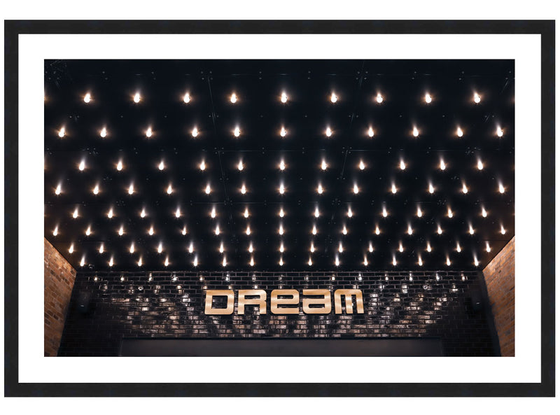 Light Dream Poster, Dream Photograph Wall Art, Shining Lights Wall Decor Print