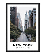 New York City Street Poster, NYC Wall Art, New York Photograph Print