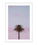Pink Palm Poster, Palm Tree Wall Decor Print, Palm Tree Wall Art