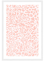 Pink Leopard Print Poster, Animal Print Wall Art, Pink Girls Room Wall Decor