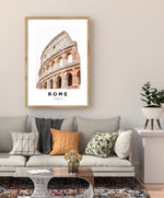 Rome Italy The Colosseum Poster, Roman Architecture Wall Decor, Travel Wall Art