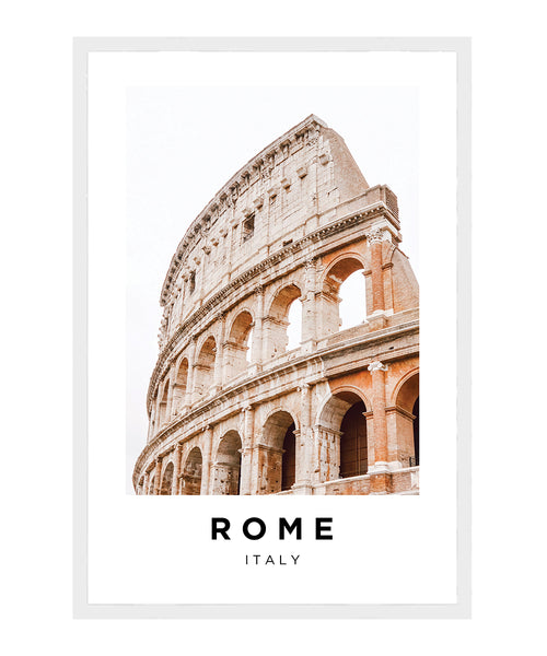 Rome Italy The Colosseum Poster, Roman Architecture Wall Decor, Travel Wall Art